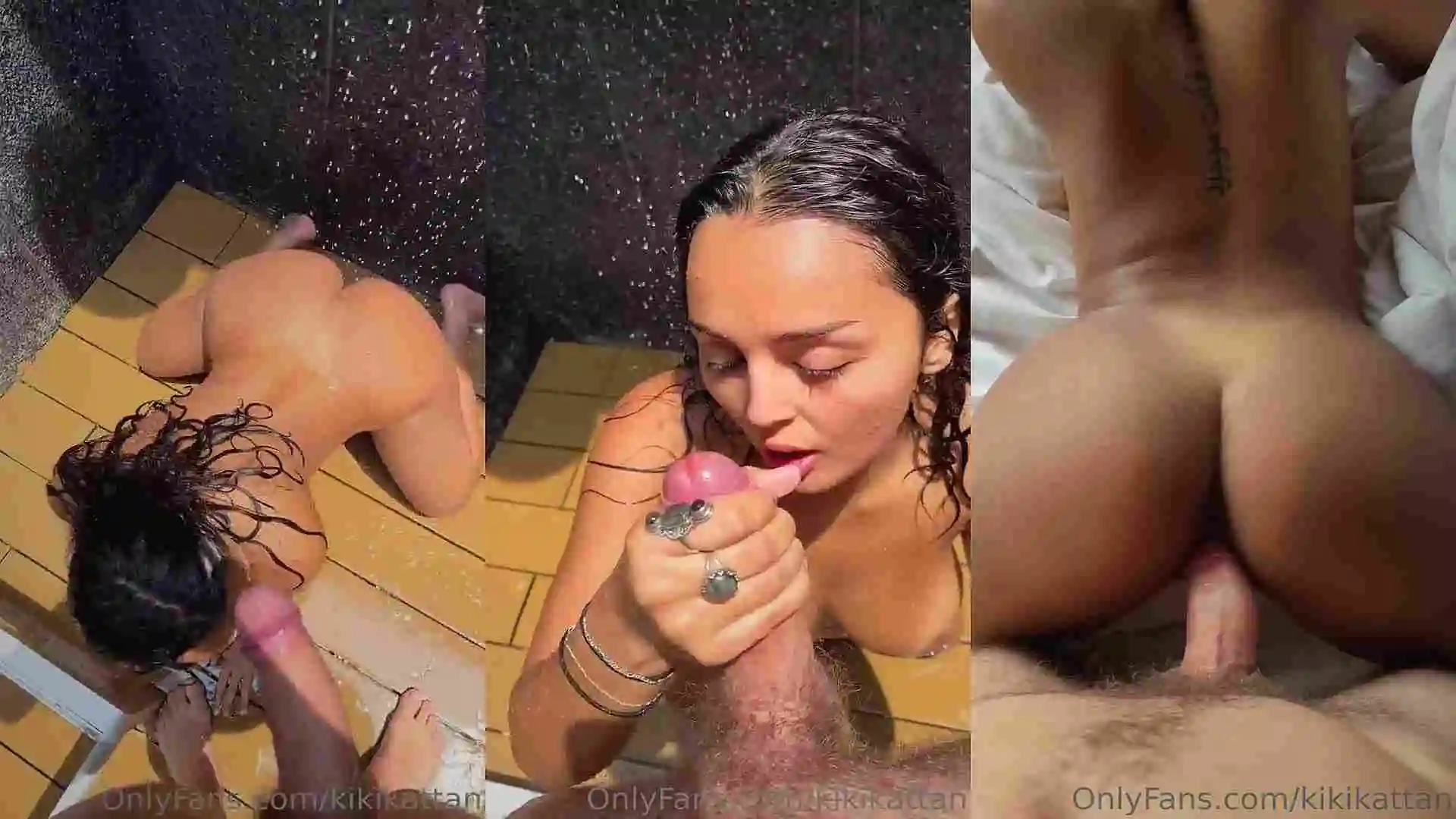 Kikikattan sex in the pool